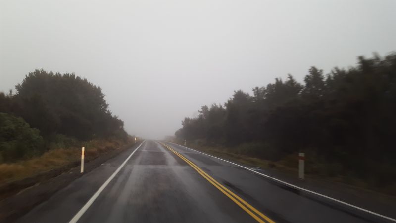 Route en direction du Tongariro
